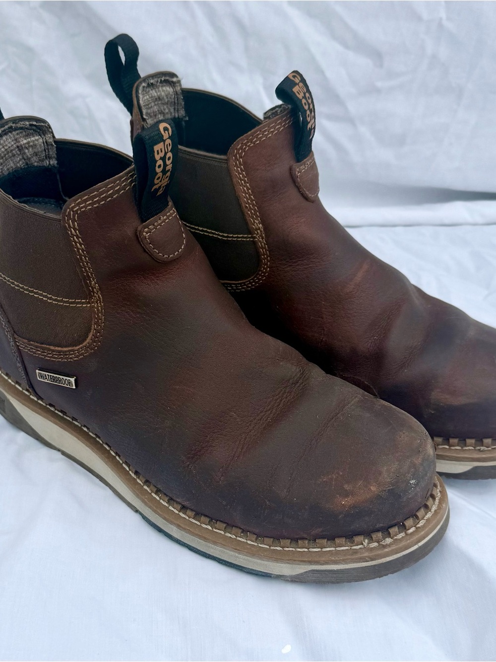 Georgia Boot AMP LT Wedge Chelsea Work Boots Men’s 9
